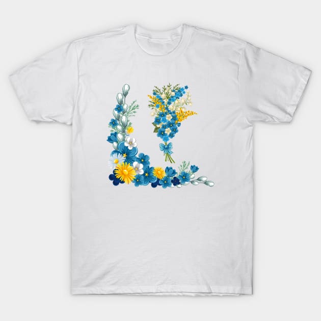 Abstract colorful flowers decoration T-Shirt by Choulous79